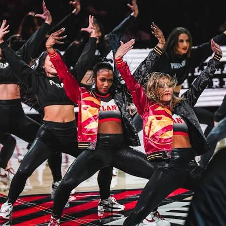 Portland Trail Blazers dancers performing